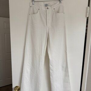 Citizens of Humanity Annina Straight Leg 33" White Jeans (Size 25)